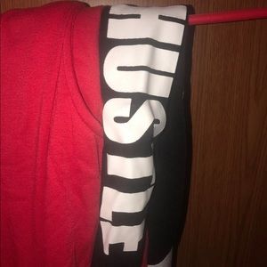 Joggers hustle red